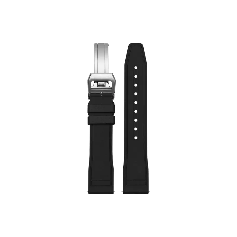 FUDIEN Compatibility With IWC Pilot Mark 'The Little Prince' Quick Release Strap Watch Band Fluoroelastomer Material-45