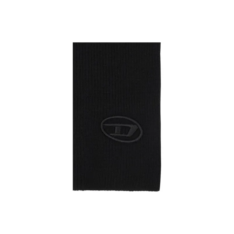 DIESEL Knitted Fabric, Wool, Cotton Knit Scarves Women's Black-2