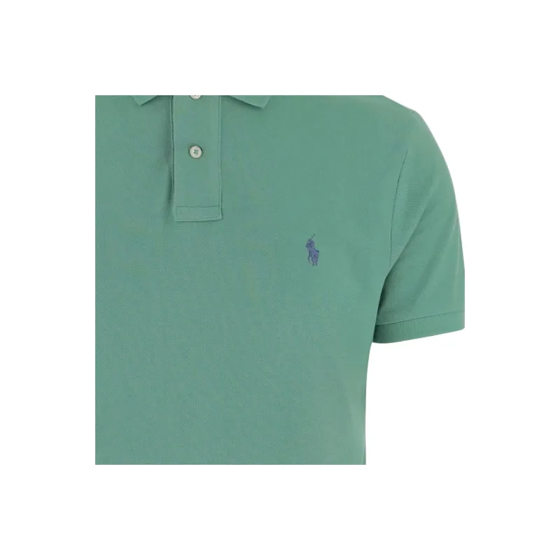 Polo Ralph Lauren Logo Embroidered Straight Hem Polo Shirt-3