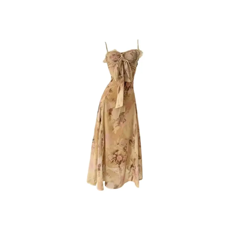 ETSE Slip Dresses Women's Yellow Dress-0