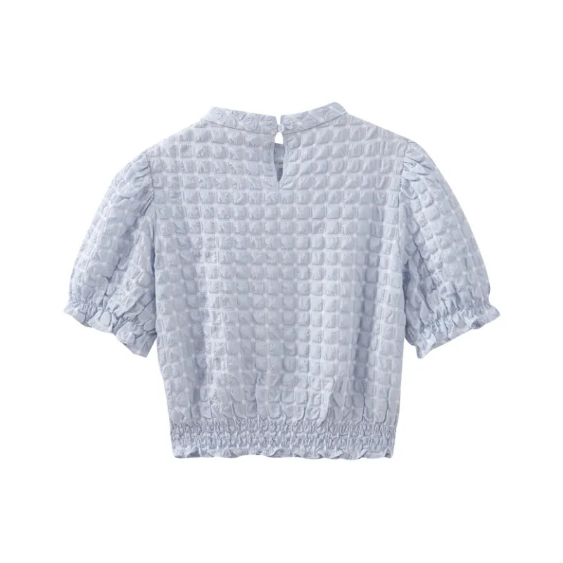 SHUIYUNJIAN Puff Sleeve T Shirt Women's-7