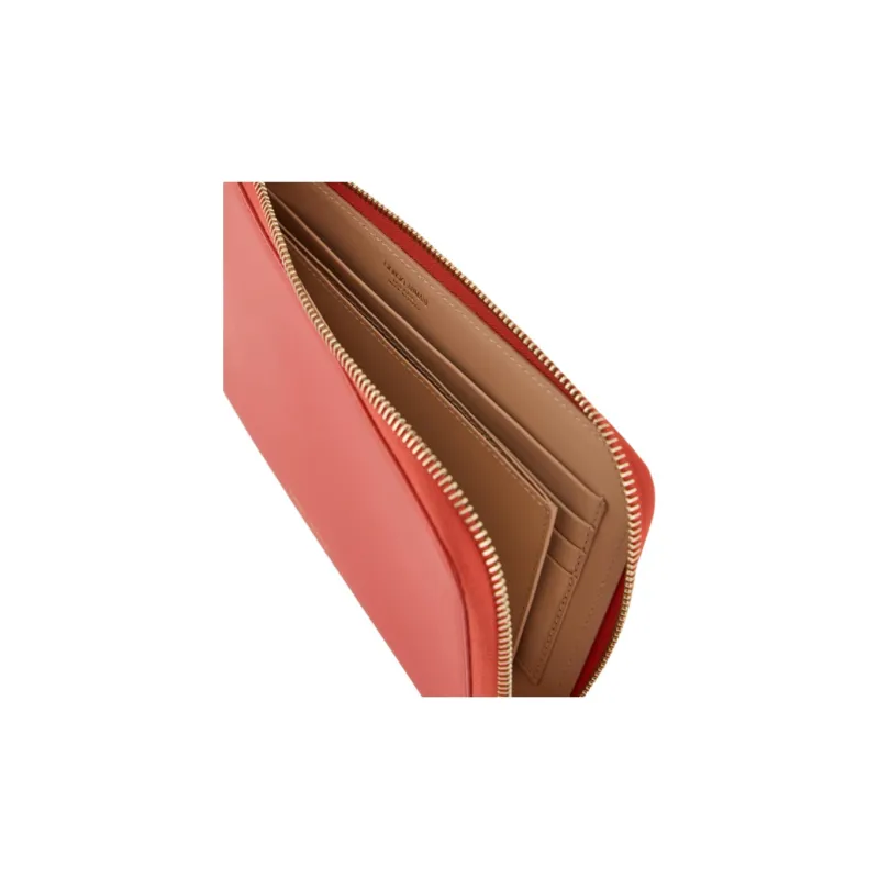 AMANI Cow Leather Wallet Women's Orange-2