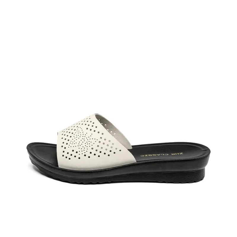 ZHR Slide Slippers Women's Black/Beige-7
