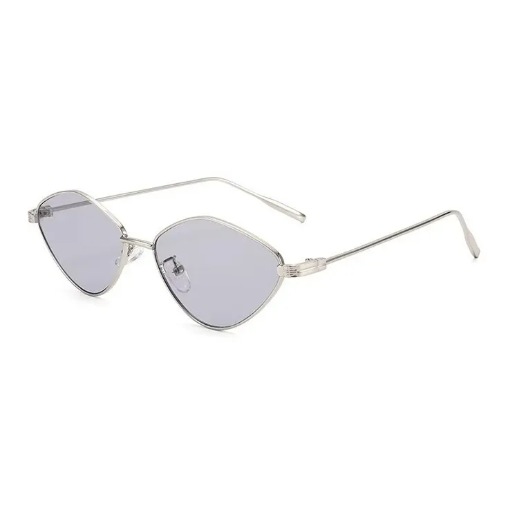 YUZHAOLIN Metal Irregular Shape Sunglasses Unisex-8