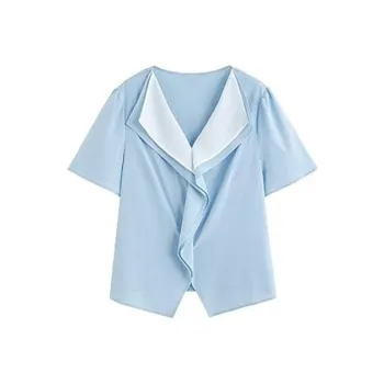 HDFULERN Shirts Women's Blue