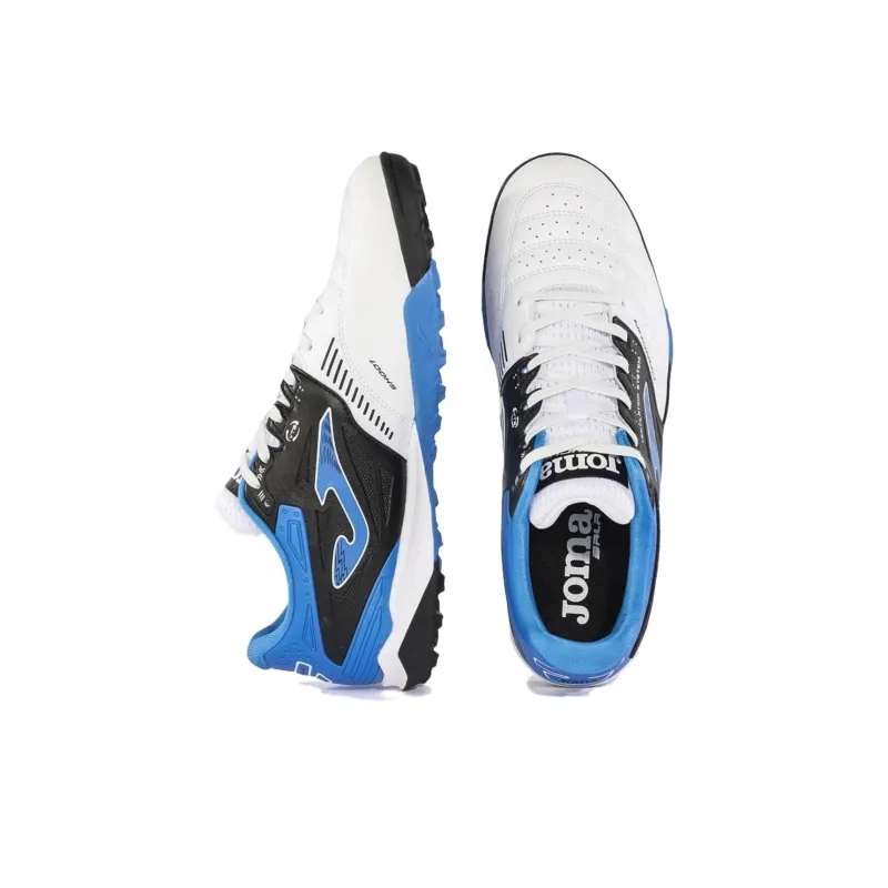 Joma TF Turf Anti Slip Wear Resistant Soccer Shoes Men's Blue White-3