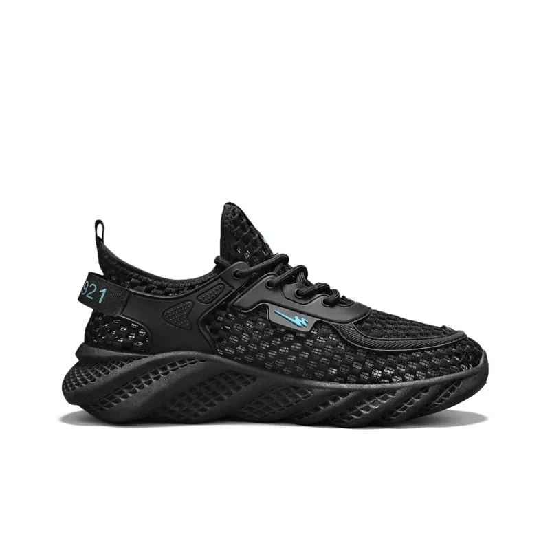 Binary Height Increasing, Abrasion Resistant, Lightweight, And Breathable Low Top Casual Shoes Men's Black-1