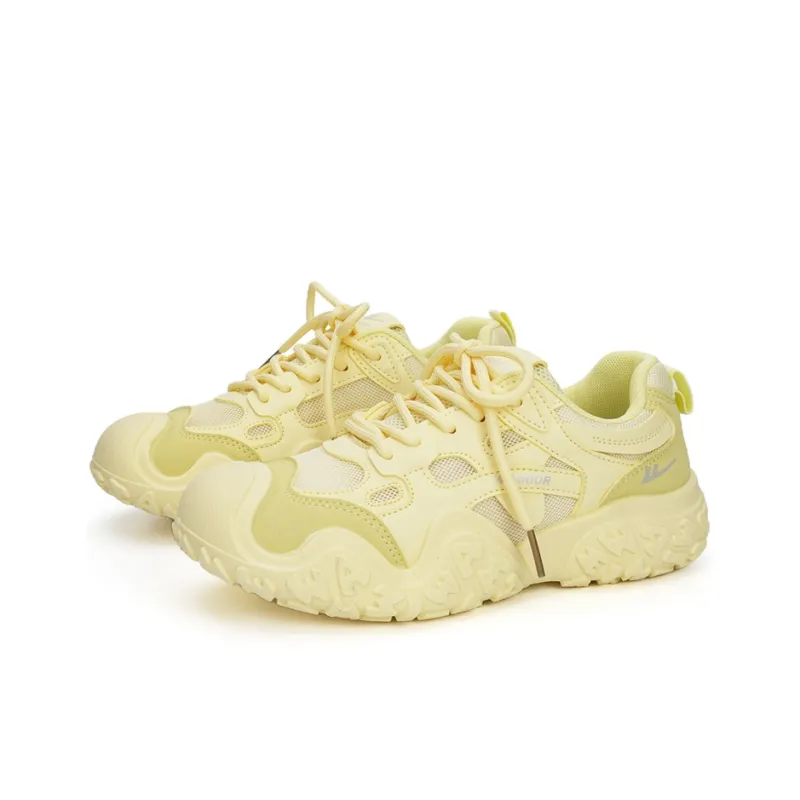 Warrior Abrasion Resistant Low Top Casual Shoes Women's Yellow-1