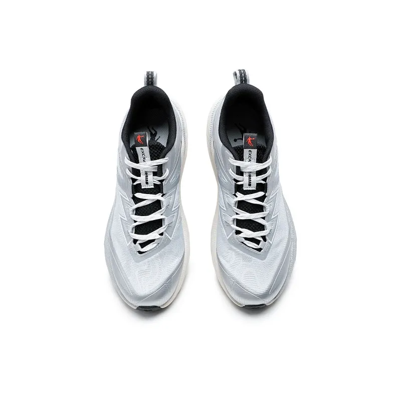 QIAODAN Anti Slip Wear Resistant Low Top Outdoor Shoes Men's Silver-3