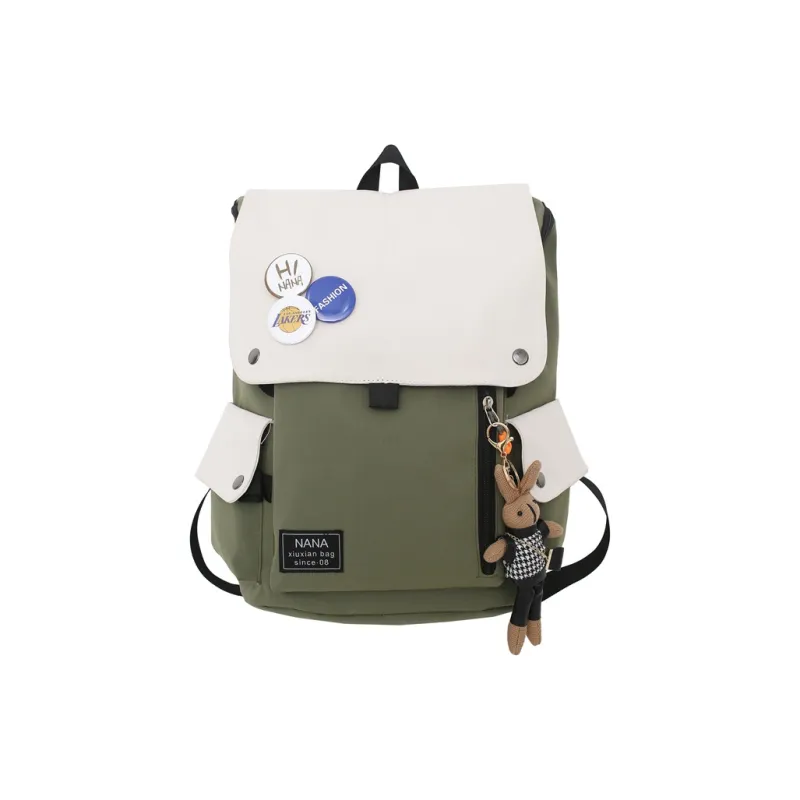 Wolfhorse Nylon Backpack Unisex Multicolor-19