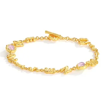 OOAK 18K Gold Plated Copper Bracelets Women's