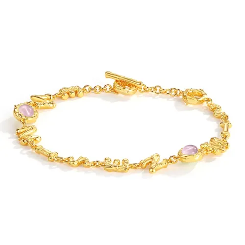 OOAK 18K Gold Plated Copper Bracelets Women's
