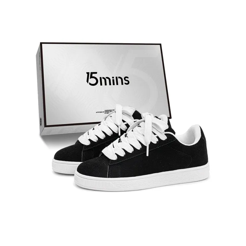 15 MINS Slip Resistant Shock Absorbers Low Top Skateboard Shoes Unisex-7
