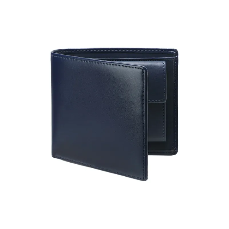 Yalu Cow Split Leather Wallet Multiple Card Slots Clutch Unisex Black/Brown/Royal Blue-4