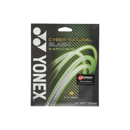 YONEX Tennis Racket Strings Polyester Unisex 12m*1.25mm Bright Orange Unisex Black