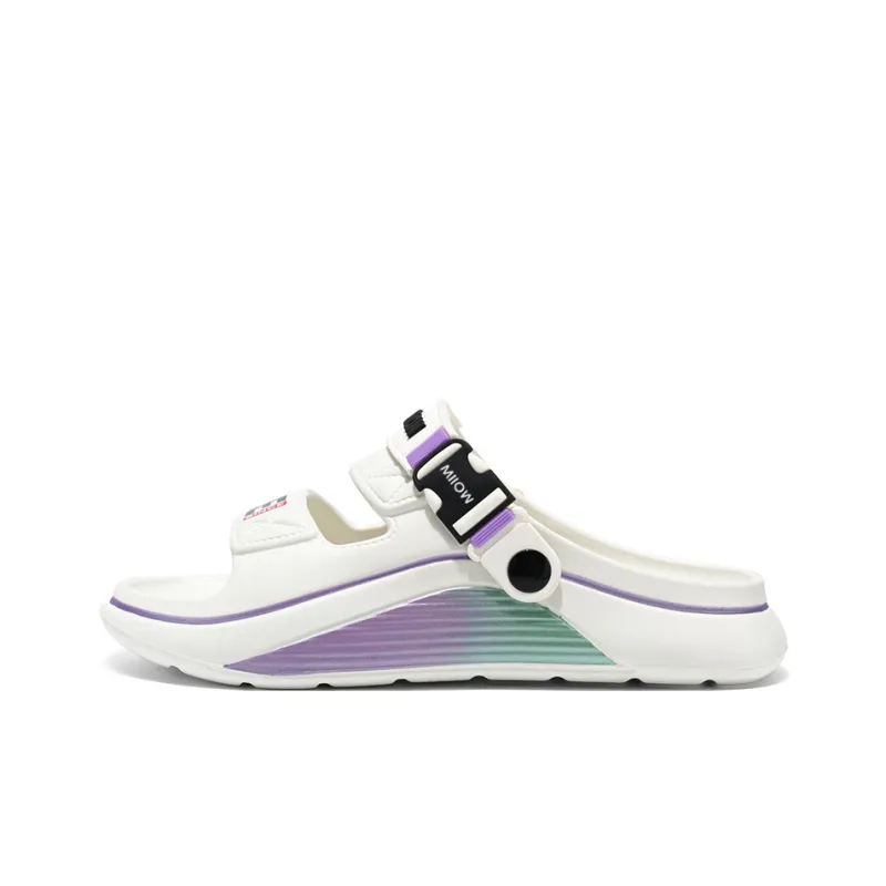 MIIOW Slide Slippers Unisex Black/Khaki/White-3