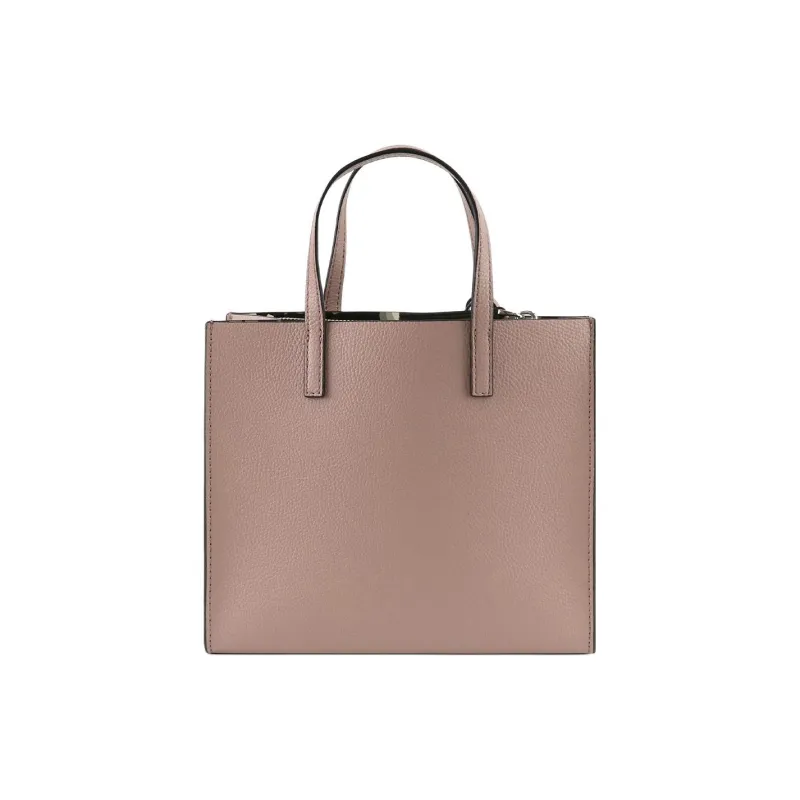 MARC JACOBS Leather Tote Commute Bag, Shoulder Bag, Crossbody Bag, Handbag Mini Women's Cameo Brown Rose Pink-2