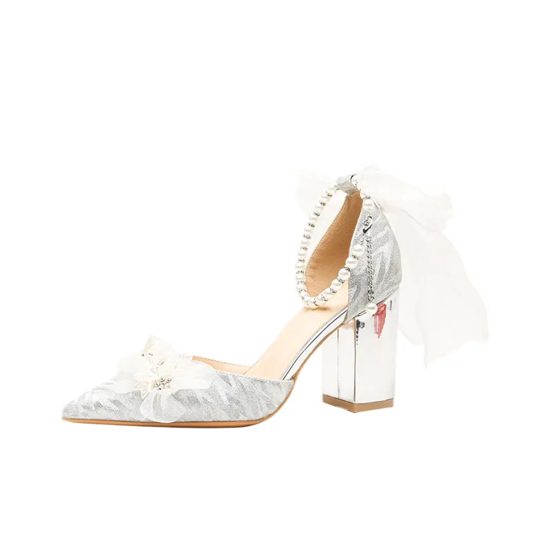 GOSO High Heels Women's Silver/Champagne Gold-0