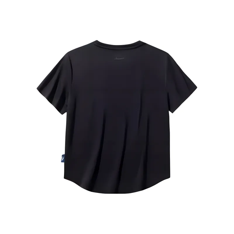 Anta x HAIBAOKANKAN,LIANMINGKUAN Sports Life Collection T Shirt Women's Basic Black-1