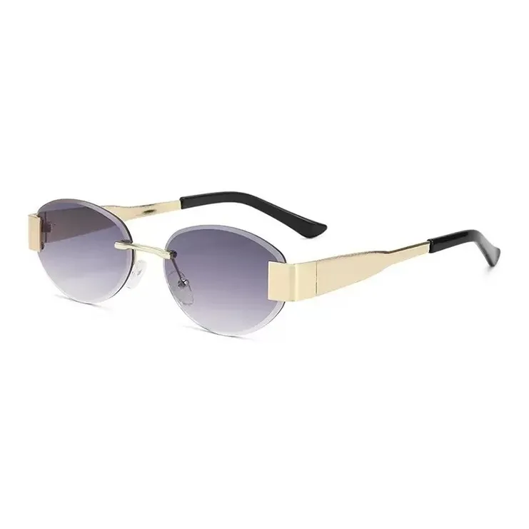 YUZHAOLIN Metal Oval Sunglasses Unisex-1