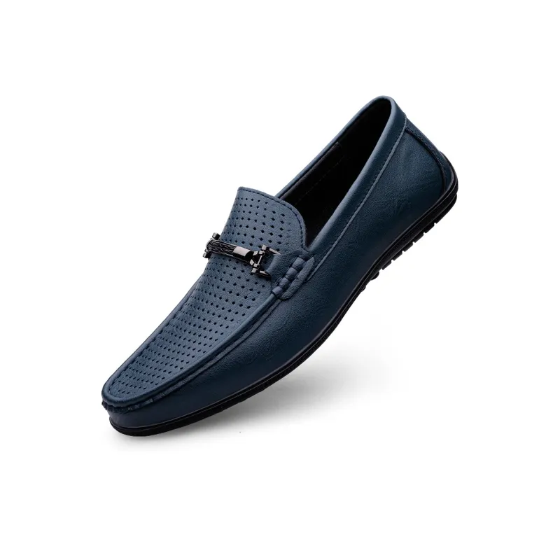 BAGE Gommino Loafers Unisex Black-9