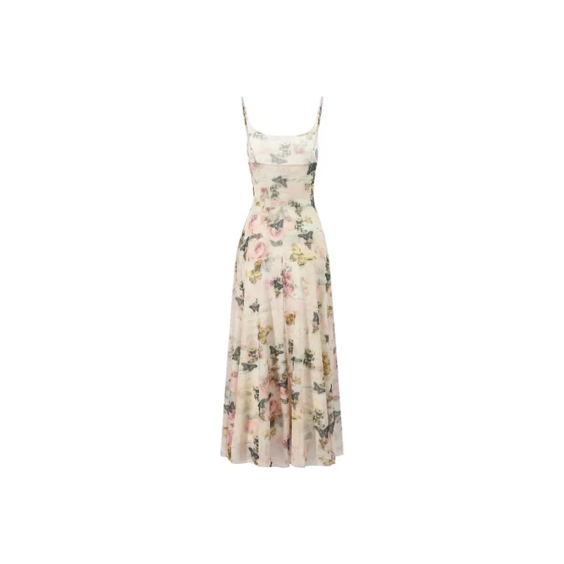 DOKZB Slip Dresses Women's Apricot-1