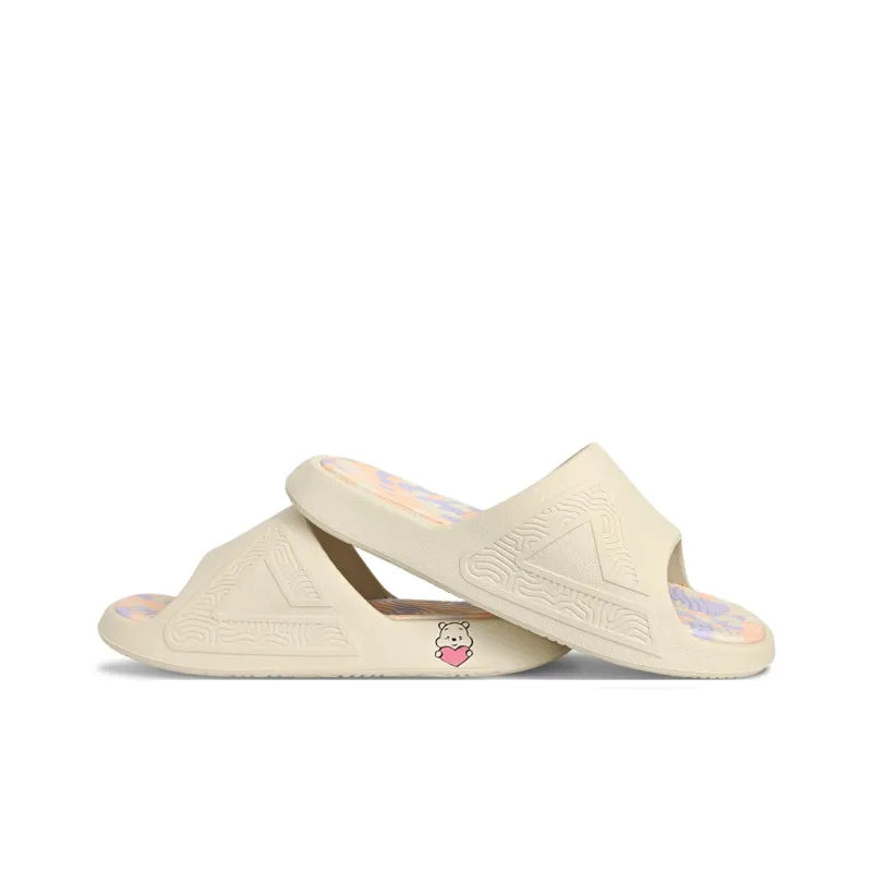 PEAK Tai Ji1.0 Slip Resistant, Odor Resistant, Antibacterial Slide Slippers Unisex Canvas White-3
