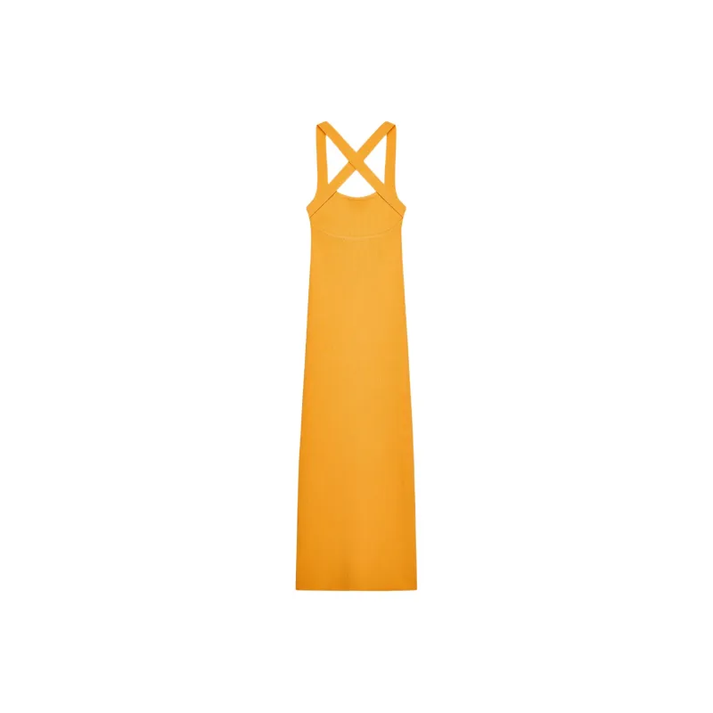 ZARA Slip Dresses Women's Orange-1
