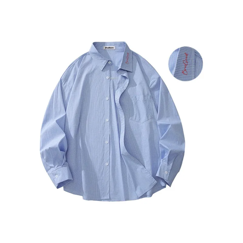 BRUMAIRE Shirt Unisex Sapphire Blue-6