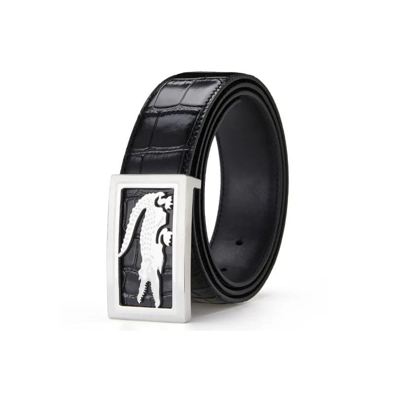 GUSKI Cow Leather Belts Men's Gold, Silver Width 3.5cm-10