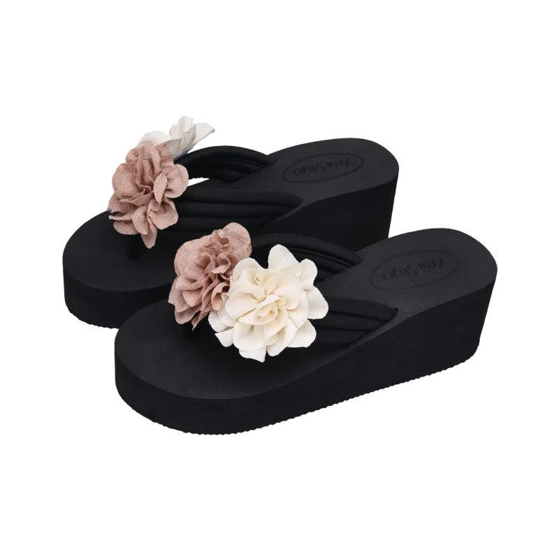 XMISTUO Quiet Abrasion Resistant Slip Resistant Flip Flops Women's-1