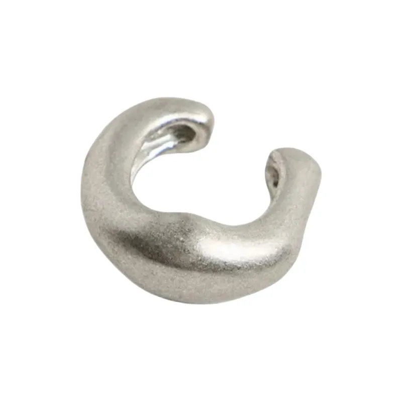 ZARA 925 Silver Plated Clip On Earrings Men's Silver-1