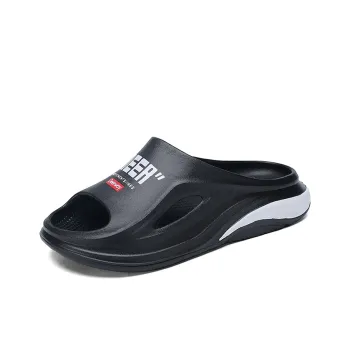 DEERWAY Odor Resistant, Abrasion Resistant Slide Slippers Men's