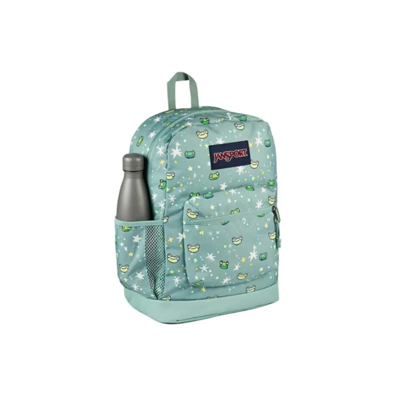 JanSport Fabric Backpack Medium Size Unisex Green-2