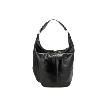 MARGESHERWOOD Patent Leather Shoulder Bag Women's Black