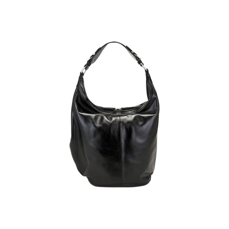 MARGESHERWOOD Patent Leather Shoulder Bag Women's Black-0