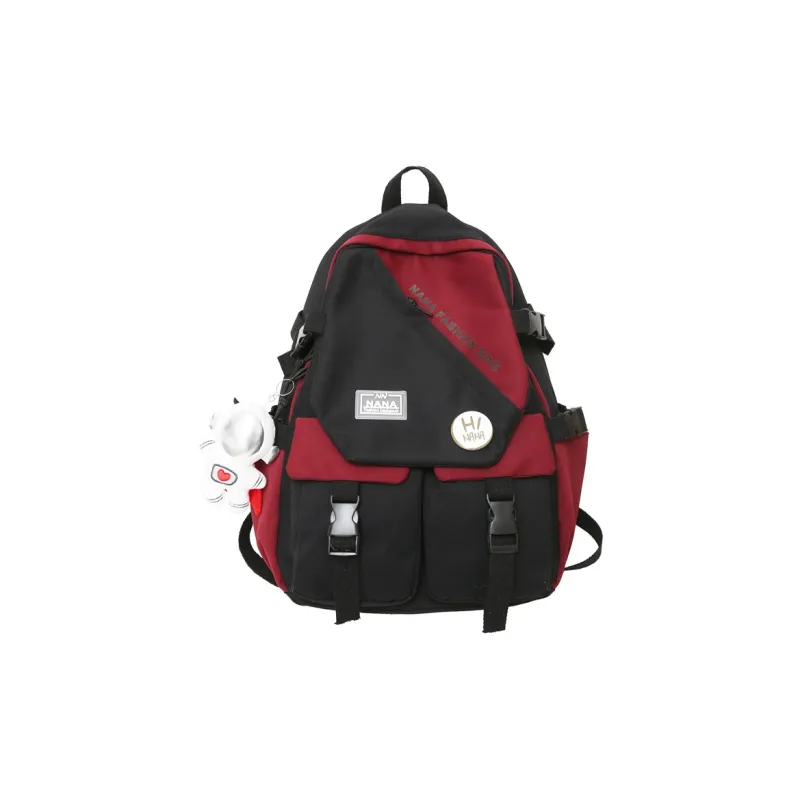 Wolfhorse Nylon Backpack Unisex White/Red/Blue/Green-7