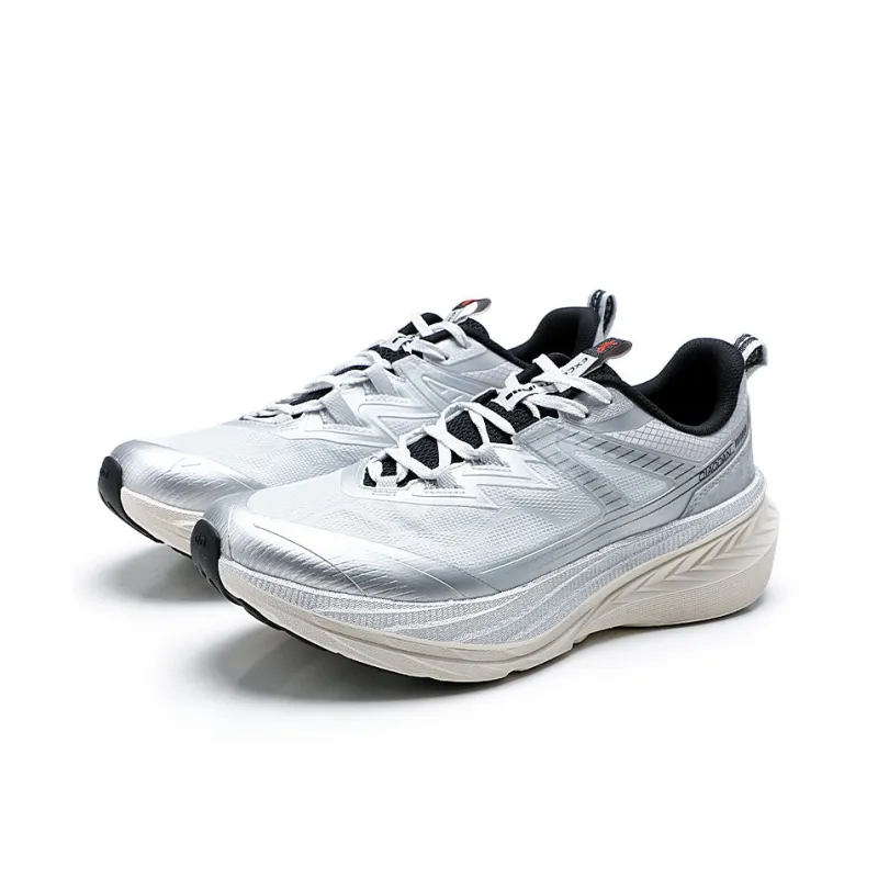 QIAODAN Anti Slip Wear Resistant Low Top Outdoor Shoes Men's Silver-2
