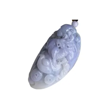 Jade Blossom Glutinous Jade Jadeite Collectible Ornament Unisex