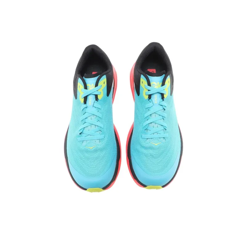 HOKA ONE ONE ZINAL Abrasion Resistant Slip Resistant Low Top Trail Running Shoes Men's Light Blue-2