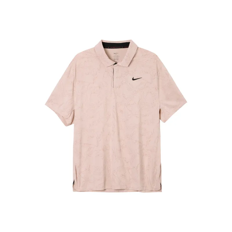 Nike Dri Fit Polo Shirts Men Oxford Pink-5