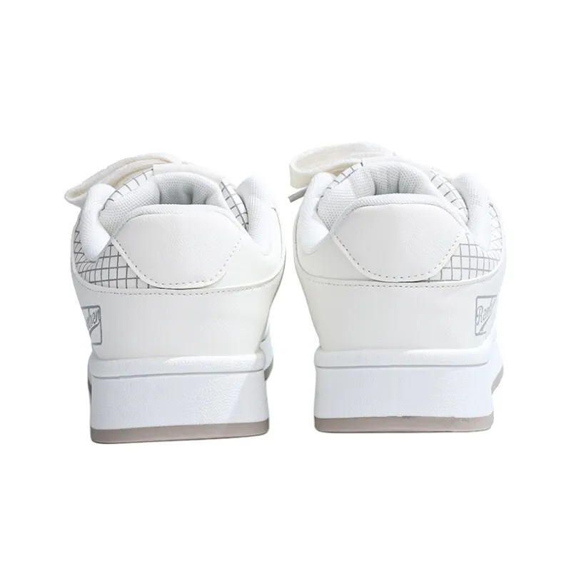 RENBEN Slip Resistant Height Increasing Low Top Skateboard Shoes Women's Beige-4