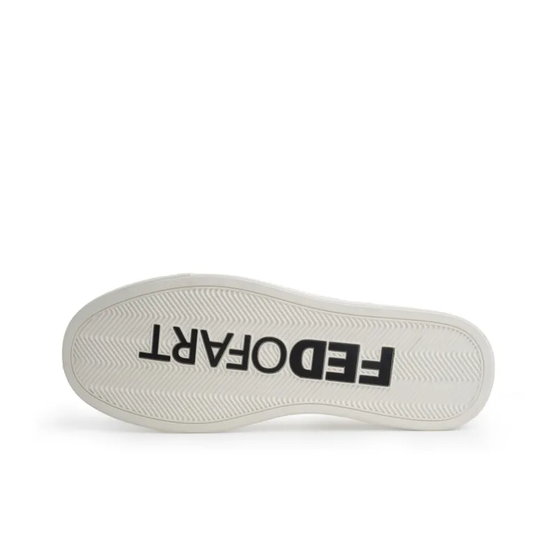 FED Slip Resistant Closed Toe Slippers Men's White-4
