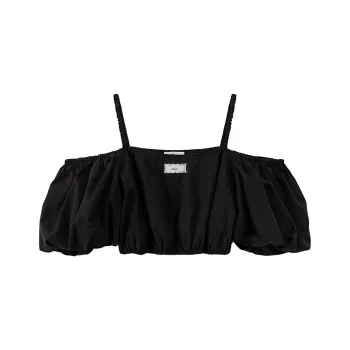 CHUU Chiffon Shirts Women's Black