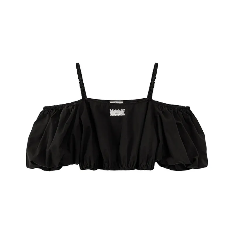 CHUU Chiffon Shirts Women's Black-0