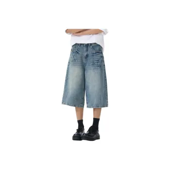 WOKXSS Denim Shorts Unisex Blue