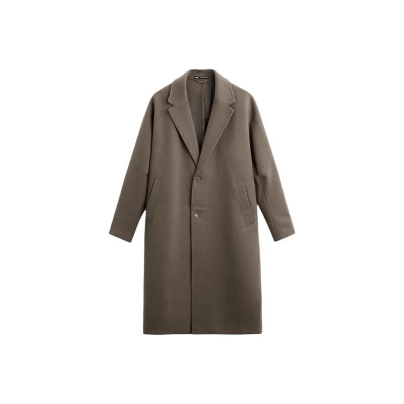 ZARA Coats Men Sand/Brown-0