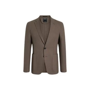 Zegna Jackets & Coats Men's Dark Taupe Umber