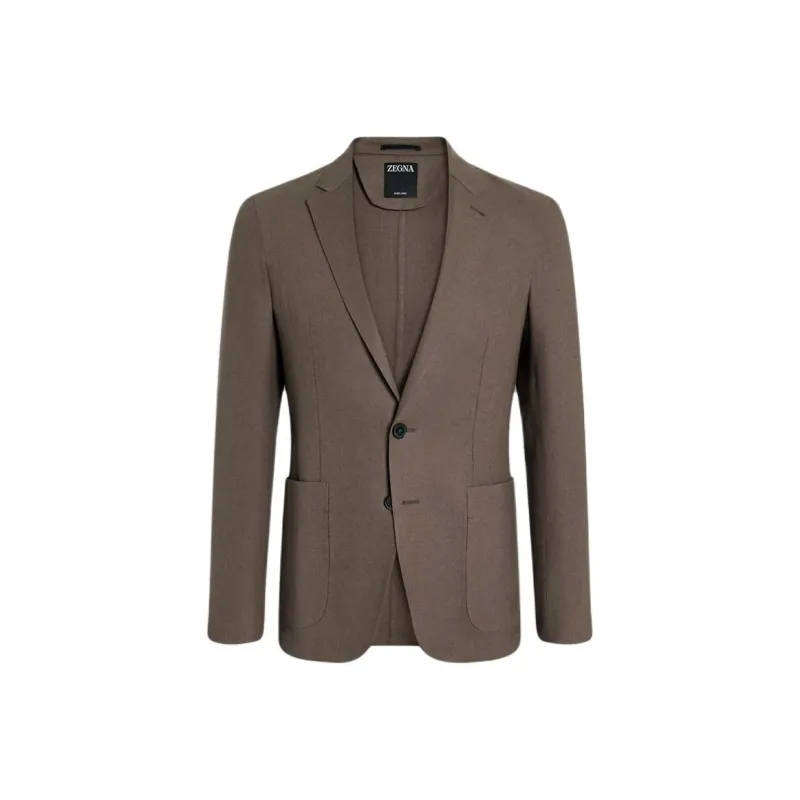 Zegna Jackets & Coats Men's Dark Taupe Umber-0