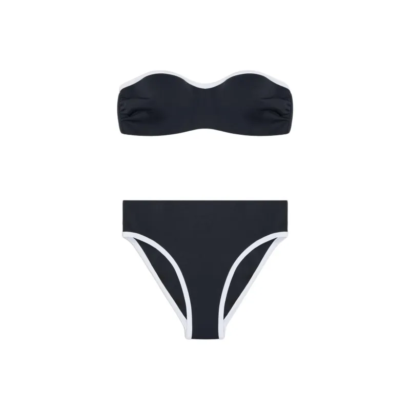 GIORGIO ARMANI Two tone Bandeau Bikini-0